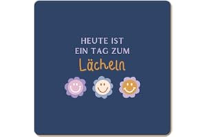 Grafik Werkstatt lustiger Untersetzer aus Kork | Lächeln, Bunt