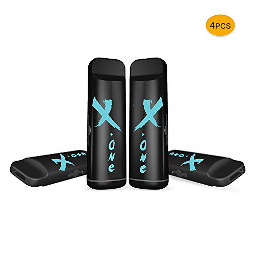 KACCIG One Time Electronic Sigarette Kit, 300 Puffs Vape 1ml Tank con Sistema Automatico di Fumo, 4PCS 280mAh Disponibile E-cig, Niente Nicotina Nessun E-Liquid (Nero)