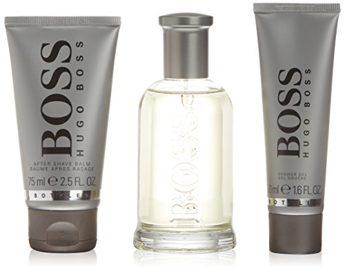 Hugo Boss Bottled Geschenkset für Ihn (EdT 100ml, Aftershave Balm 75ml + Duschgel 50ml)