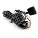 Produktbild Motorrad USB Ladegerät, RAXFLY Universal Auto Motorrad Doppel USB Anschlüsse Ladegerät 12- 24V 2.1A Auto Motorrad USB Ladegerät, KFZ Ladekabel für Handy Iphone 6s usw.
