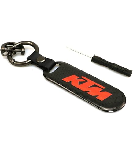 Porte-clés En Fibre De Carbone Pour KTM - Design élégant - Alliage De Zinc - Cadeau Motard - 4