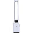 Midea SmartAir Cool & Purify Bladeless Fan with mSmartHome Mobile Phone App Controls - Oscillating Tower Fan - HEPA Filter - 12 Fan Speeds - White