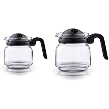 Wenco Glaskanne/Teekanne mit Deckel, Füllvolumen: 1 l