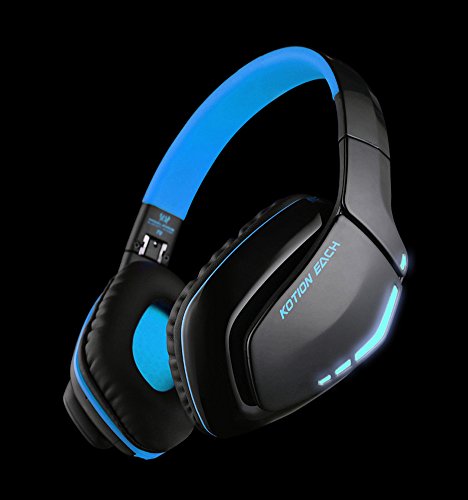 Preisvergleich Produktbild Bluetooth Headphones, Foldable DRUnKQUEEn V4.1 Gaming Headset Earbuds Handsfree Hifi Stereo Earphones with Mic for PS4 iPhone Samsung Galaxy Sony Smartphones Laptop Computer & other Bluetooth Devices