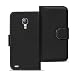 Produktbild Samsung Galaxy S4 Active Bookstyle Hülle, Conie Mobile PU Leder Schutzhülle Handytasche Bookcase Tasche Premium Klapphülle in Schwarz
