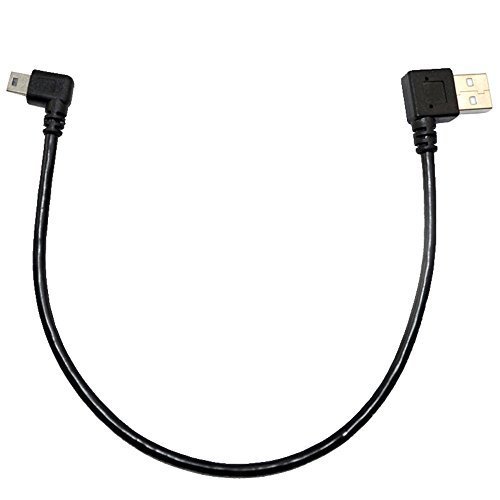 Alta Velocidad USB A Macho A Mini 5Pin Adaptador Angulo izquierdo Convertidor Extension Cable