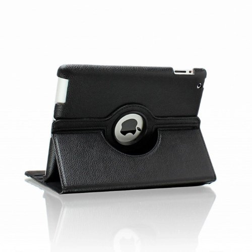 PU-Leder 360 Grad Drehbar Ständer iPad Schutzhülle für iPad 2 3 4 Retina Display Gratis Displayschutzfolie & Stylus - 3