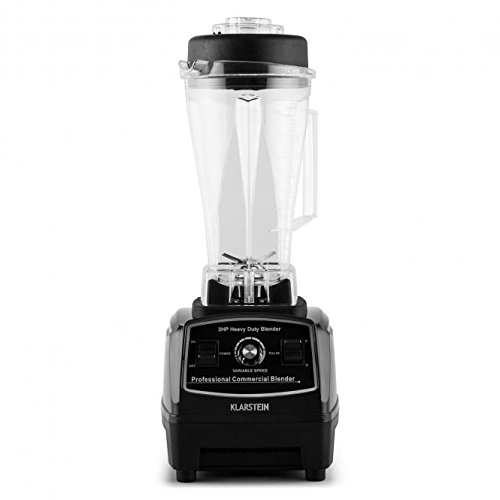Klarstein • Herakles-2G-B • Standmixer • Power-Blender • Hochleistungsmixer • Smoothie Maker • 1200 Watt • BPA-frei • 28.000 Umdrehungen pro Minute • 2 Liter Fassungsvermögen • Puls-Funktion • 6 Edelstahlklingen • Zerkleinerer • Icecrusher • schwarz