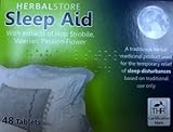 Insomnia Relief Herbalstore Sleep Aid (48) Extracts of Hop Strobile, Valerian, Passion Flower