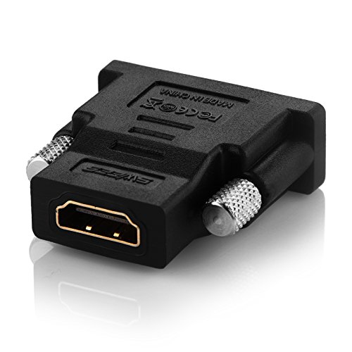 DVI auf HDMI, Swees 2-Stück Vergoldet DVI-D zu HDMI Male zu Female Kabel HDTV Adapter Konverter | DVI-D Stecker (24+1) auf HDMI-Buchse | Full HD-fähig | Vergoldete Kontakte | Geeignet für PC, Notebook, PS4, Xbox One, TV, Beamer uvm. - 5