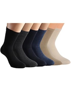 Vitasox Herren Socken Extra weit Baumwolle Gesundheitssocken Sensibel Ganz ohne Gummi ohne Naht 4er, 6er oder...