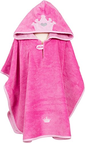 Preisvergleich Produktbild Smithy Badeponcho Krone, pink, 55x70 cm