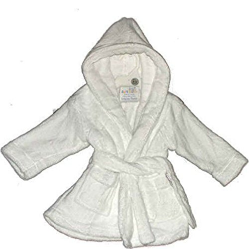Gorgeously Soft Childs Fleece Dressing Gown By Softtouch - White Age 12-18 Months