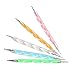Topteck 5Pcs Nail Dotting Marbling Pen Set for Nail Art