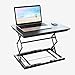 Produktbild LH Höhenverstellbarer Steh-Sitz Schreibtisch Workstation,Monitor Riser Sitzen, Stand Gefaltete Konverter Fotostativ Action Ultra Slim-Design-schwarz 50x37cm(20x15inch)