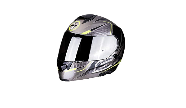 Casco moto Scorpion EXO-3000 AIR CREED Titanium-Black-Neon yellow,  Grigio/Nero/Fluo, XS : Amazon.it: Auto e Moto