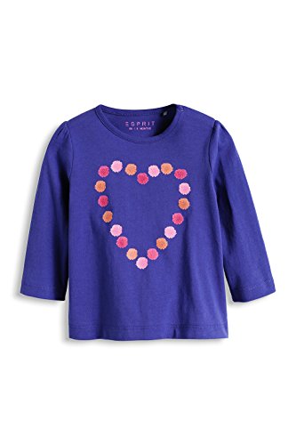 ESPRIT Baby-Girls Long Sleeve T-Shirt, Blue, 18-24 months (Manufacturer Size:92)