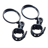 TOPCABIN 1 Pair Cycling Riding Bicycle Bike Rear View Mirror, Convex Reflector Mirror With Wide Angle Lens and Adjustable Universal Handle For Road Bike Mountain Bike