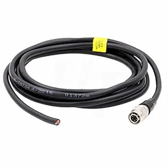 HangTon Hirose 6 Pin Male HR10A-7P-6P to Open End Flying Cable Bare Wire for Nikon Topcon Trimble Sokkia Pentax Surveying Instrument (Straight 6-pin, 1m)