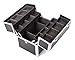Urbanity Classic Professional Aluminium Beauty Case Makeup Box Black Crocodile