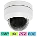 Produktbild IMPORX 5MP CCTV PTZ Kamera mit Poe,3X Zoom Mini Dome IP Überwachungskamera,IP66 Outdoor/Indoor Wasserdicht,20M IR Nachtsicht Einfache P2P Verbindung