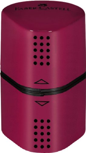 Faber-Castell 280283 – Jumbo GRIP Set, mit 1 Bleistift, 1 Radierer + 1 Spitzer, brombeere - 2