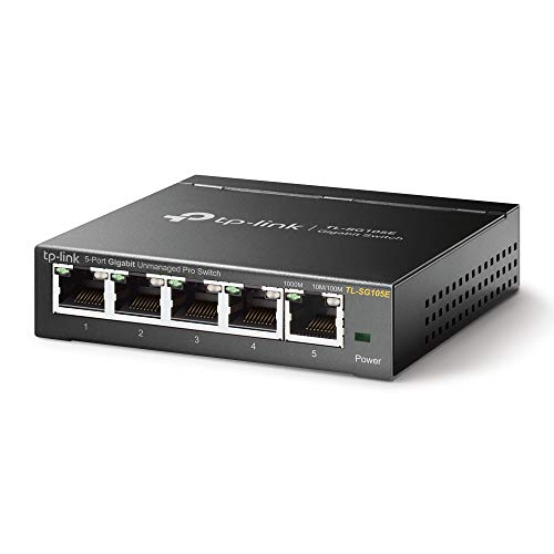 TP-Link TL-SG105E - Conmutador con 5 Puertos (Gigabit Easy Smart Switch)