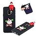 Produktbild TPU Hülle für Galaxy S9 Plus,Weiche Gummi Handyhülle für Galaxy S9 Plus,Moiky Ziemlich 3D Dekor Weihnachten Stil Muster Silikon Schutzhülle - Weihnachtsmann,Schwarz