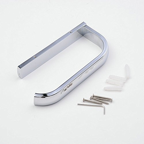 Hiendure®Mode Wandhalterung Messing Toilettenpapierrollenhalter Badezimmer-Gewebe-Rack Verchromte - 7
