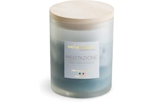 NATURE CANDLE BY BONTURI CASA NATURE CANDLE candela profumata 100% cera vegetale - Linea Amati 200g Meditazione - Rose e More Selvatiche
