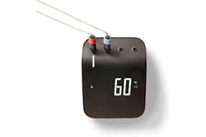 Weber Connect Smart Grilling Hub - smart kötttermometer med Bluetooth & WIFI kontroll på enheten eller via appen, steg-för-steg-anvisningar/recept, upp till 4 givare möjliga - Svart (3202)