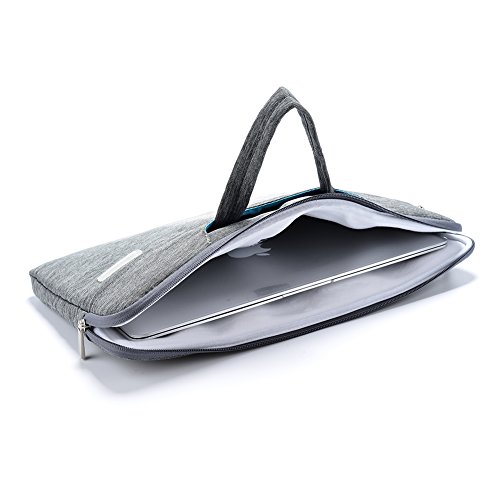 Fall New tragbaren Stoff Computer Laptop Sleeve Notebook Tragetasche mit Griff und Zubehör Tasche Grey 13 13inch - 5