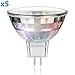 Produktbild parlat GU5.3 LED Spot MR16 1,6W 80lm 110° warm-weiß, 5 Stk.