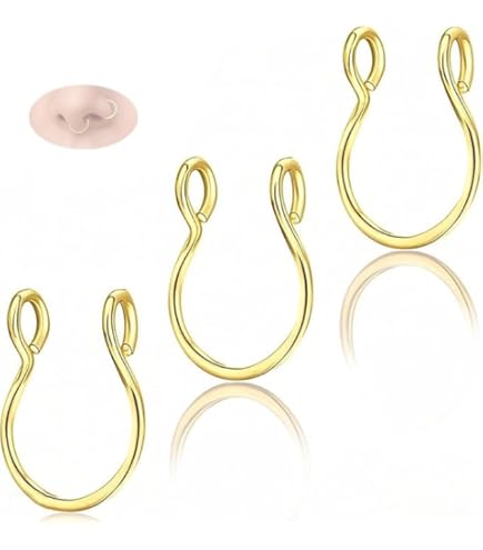 NICENEEDED Neusketting, 5 stuks, dubbele neusbrugketting van