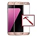 Price comparison product image Slabo PREMIUM Tempered Glass screen protector Samsung Galaxy S7 Edge FULL COVER real glass screen protector "Tempered Glass" CLEAR - Hardness 9H - Frame Pink Gold
