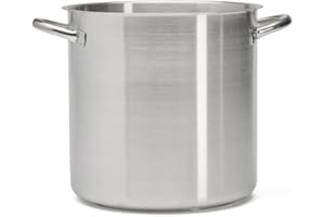 De Buyer - Marmite sans couvercle en inox PRIM'APPETY - 24 cm - Sans PFAS, Inox 18/10 de Qualité Professionnelle, Fond Magnétique Épais pour Cuisson Maîtrisée, Tous Feux + Four, Finition Poli Brossé