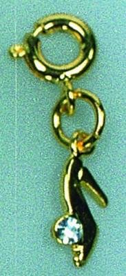 Millennium CINDERELLA Gold Dangle - Nail Art/Nail Charm/Nail Dangle