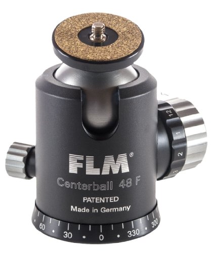 FLM CB-48 F Mark II Kugelkopf 48 mm, 45 kg, Friktion, Panoramaboden Stativkopf mit Aufnahmeteller