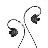 Lemumu CM5-Kopfhörer Ohrhörer Doppel-Spule und Typ, bendingschoolgirl 3, 5 mm, Schwarz