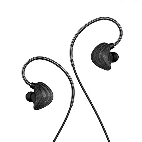 Lemumu CM5-Kopfhörer Ohrhörer Doppel-Spule und Typ, bendingschoolgirl 3, 5 mm, Schwarz