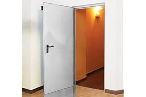 FIP PORTA TAGLIAFUOC​O PER MURATURA REI 120 ANTINCENDIO - MISURA 90X215 - (1 ANTA) SPINGERE DESTRA - SERRATURA E MANIGLIA