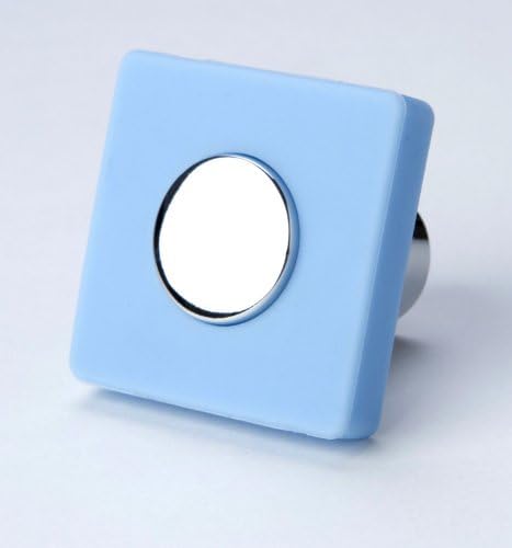 High Quality furniture knob "square" silicone light blue