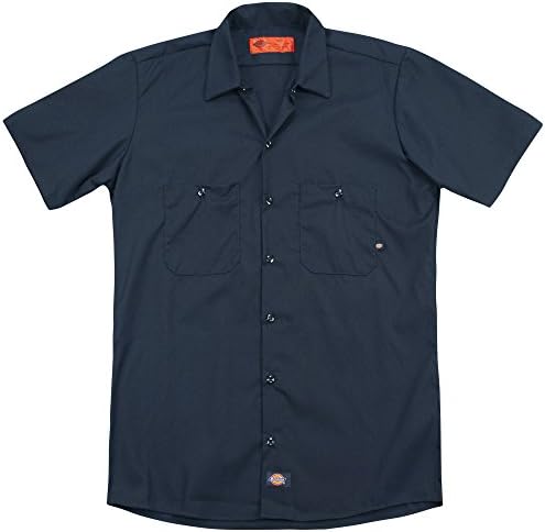 Polar Express - Mens Conductor (Back Print) Work Shirt, Small, Navy
