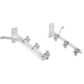 Sauvic Clothesline with Pulleys, Steel with Anticorrosive Plastic Coating, White, 55 x 19.5 x 13.5 cm