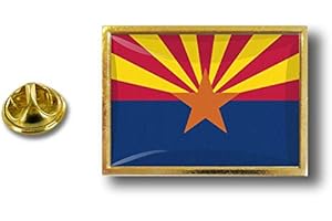 AKACHAFACTORY Akacha Spilla Pin pin's Spille spilletta Bandiera Badge USA Americana Arizona