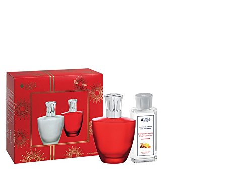 Lampe Berger 4478 Satin Rouge Duftlampe Set, Glas- rot, Krone- silber, glänzend, 4 x 10 x 17 cm - 2
