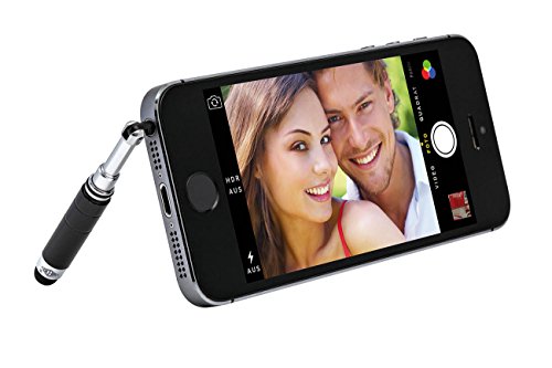 Wedo 26107001 Selfie Maker Fernauslöser (Bluetooth, Selbstauslöser Fernbedienung, inkl. TouchStand für Smartphone) schwarz - 6