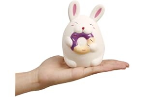 ANBOOR 4.7 Pollici Squishies Coniglio Kawaii Morbido Aumento Lento Simpatico Animale profumato Squishy Sollievo dallo Stress Giocattoli per Bambini Puntelli Decorativi