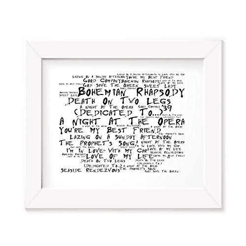 Queen Poster Print - A Night at the Opera - Letra firmada regalo arte cartel