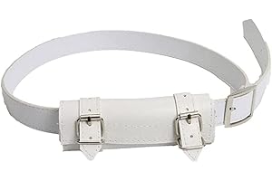 Hosuho Unisex PU Leder Rapier Scabbard Halter Gürtel Taille Scheide Mittelalter Schwert Holster Ritter Kampfwaffe Rapier Ring Gürtel Strap Holster Kostüm Schwert Gürtel Cosplay Requisiten